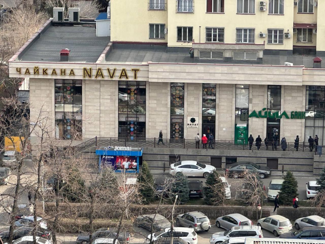 Apartment With City View On Sydykova St. 123 Bishkek Bagian luar foto