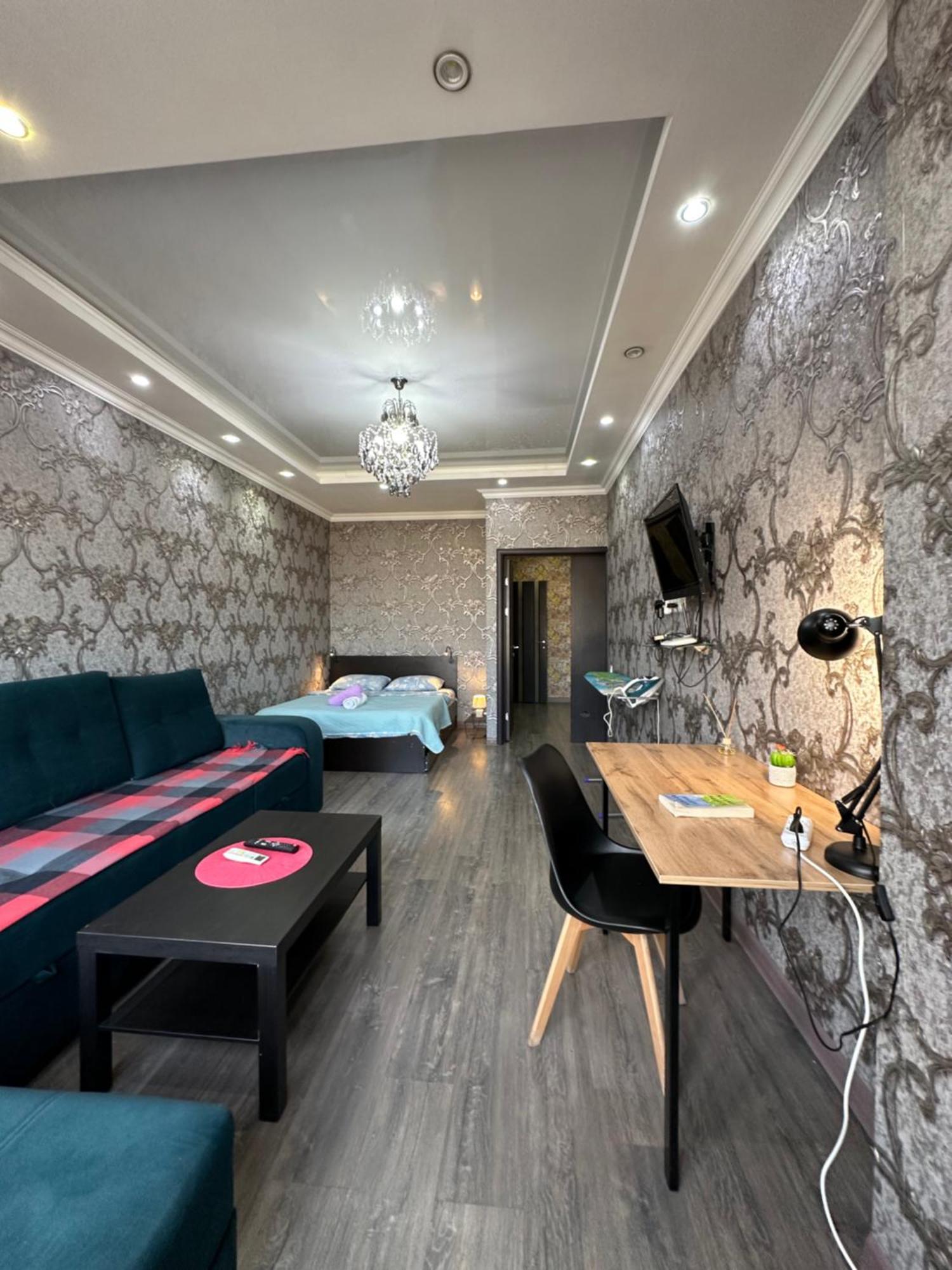 Apartment With City View On Sydykova St. 123 Bishkek Bagian luar foto