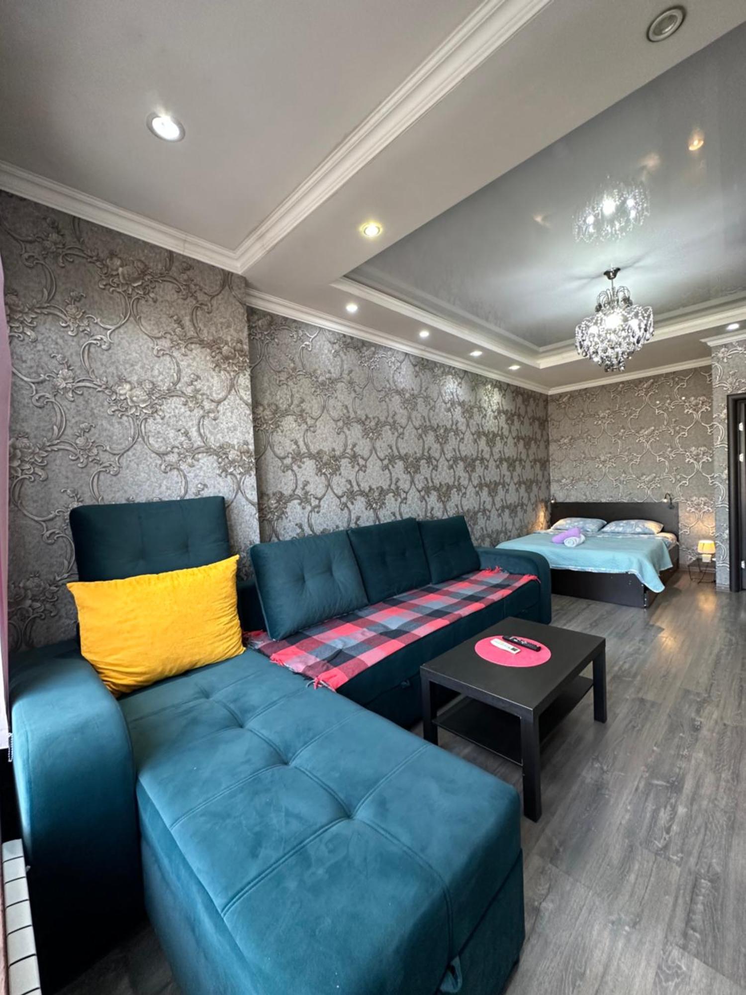 Apartment With City View On Sydykova St. 123 Bishkek Bagian luar foto